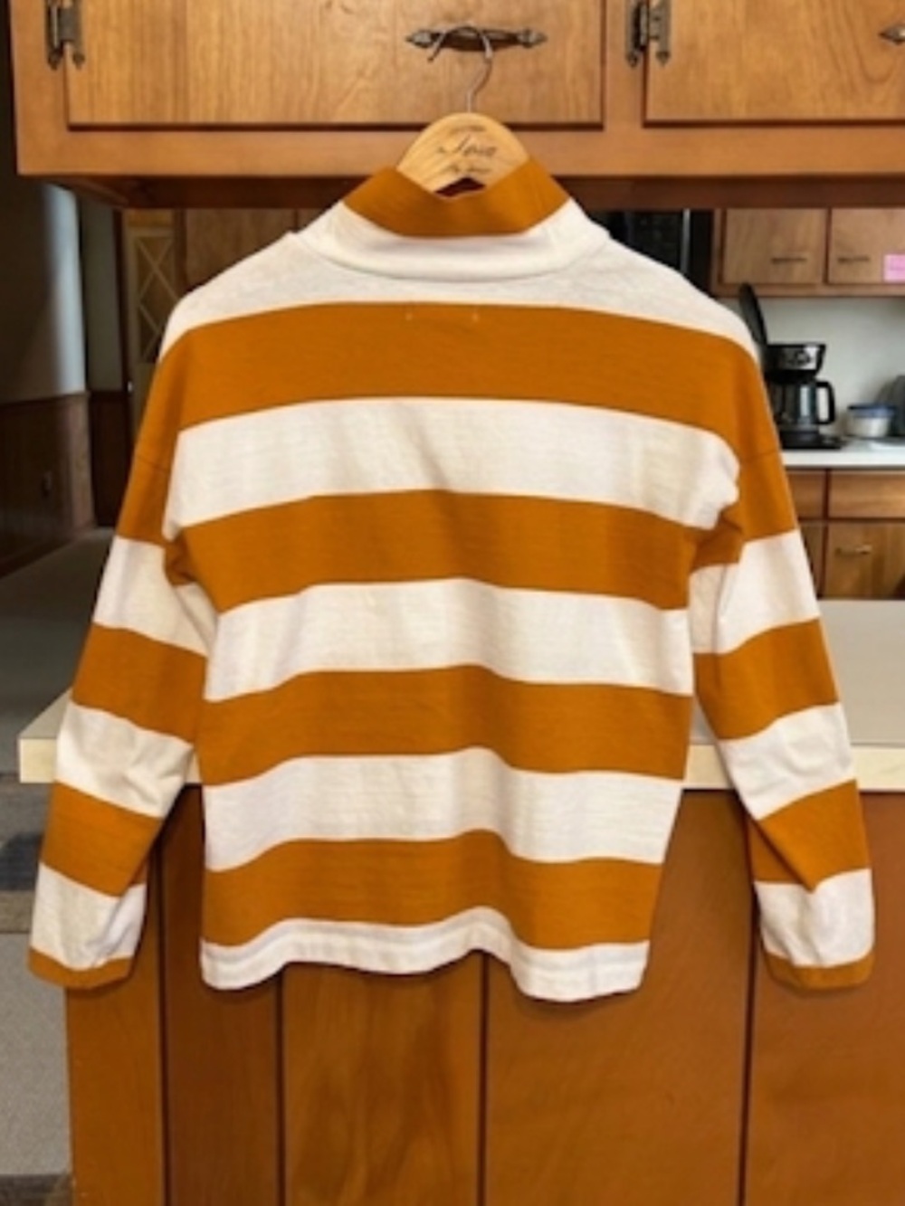 Madewell Striped Turtleneck Slouchy Cotton Slub Cozy Knit Sweater XS
DD - Picture 4 of 12